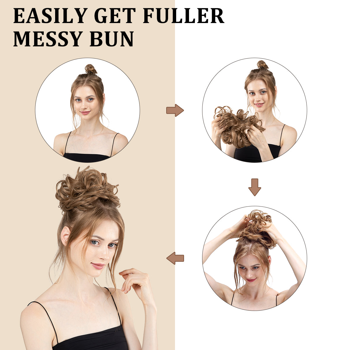 Hair Synthetic Elastic Band Chignon