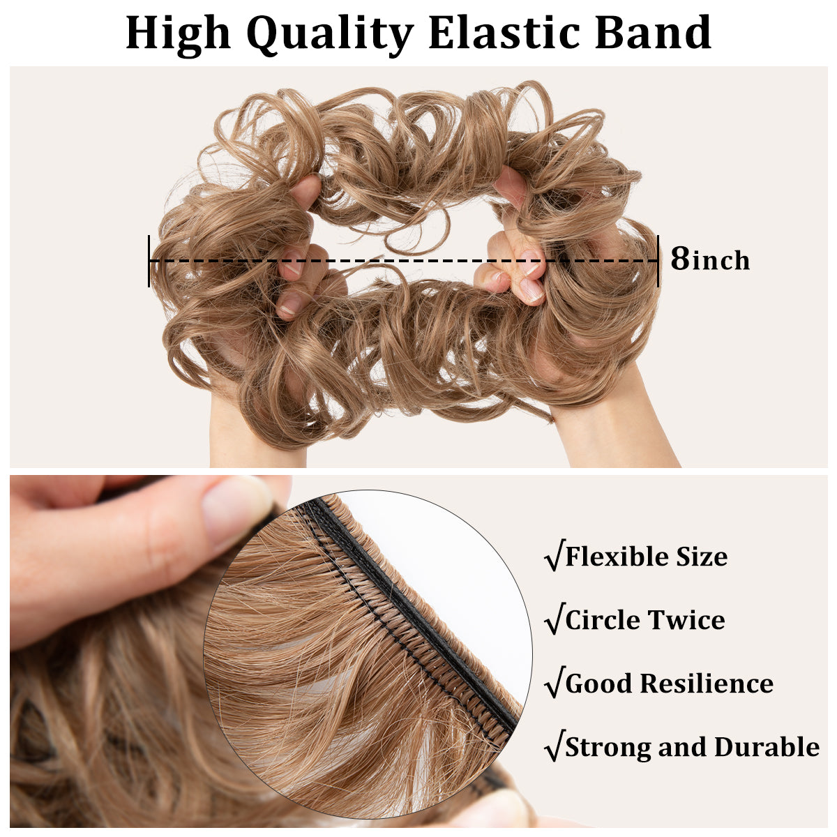 Hair Synthetic Elastic Band Chignon