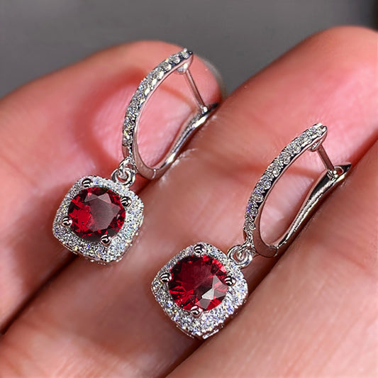 Micro Inlaid Zircon Versatile Earrings