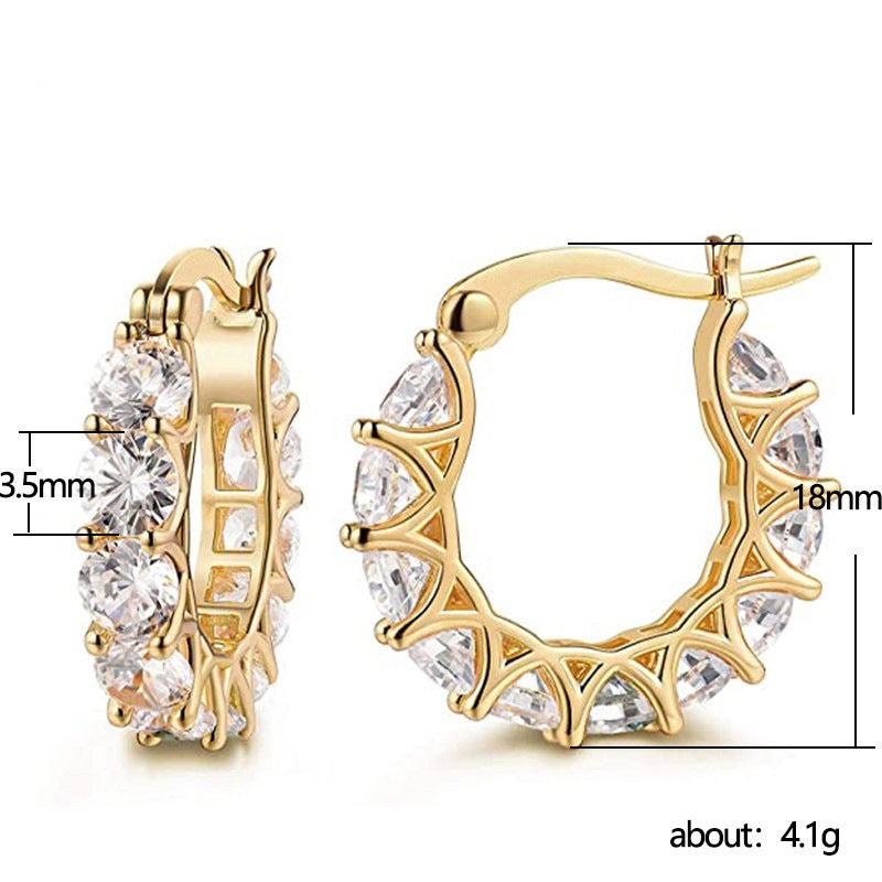 Zircon lace Earrings