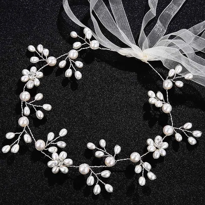 Miallo Fashion Pearls Wedding Hair Clip Bridal Hair Accessories Jewelry Flower Comb Hairpins Handmade Pearl Headpieces