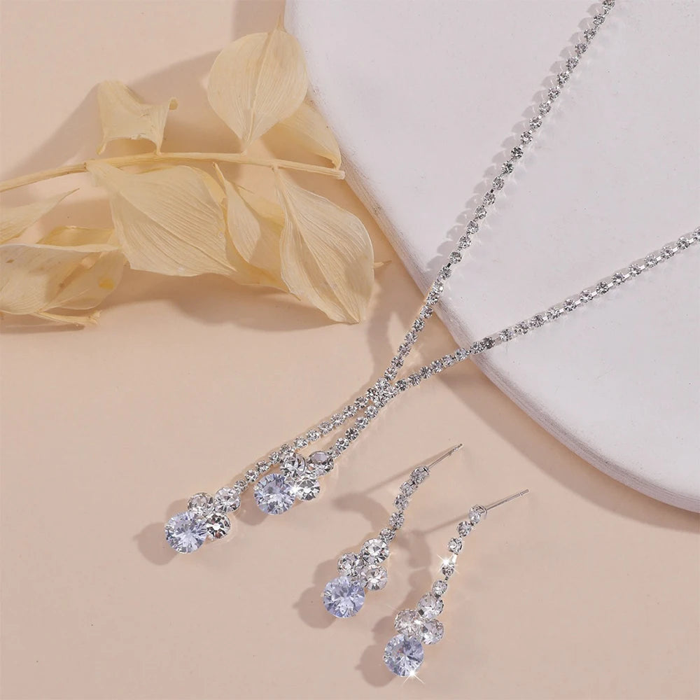 3 Piece Women Minimalist Fashionable Personalized High End Jewelry Set