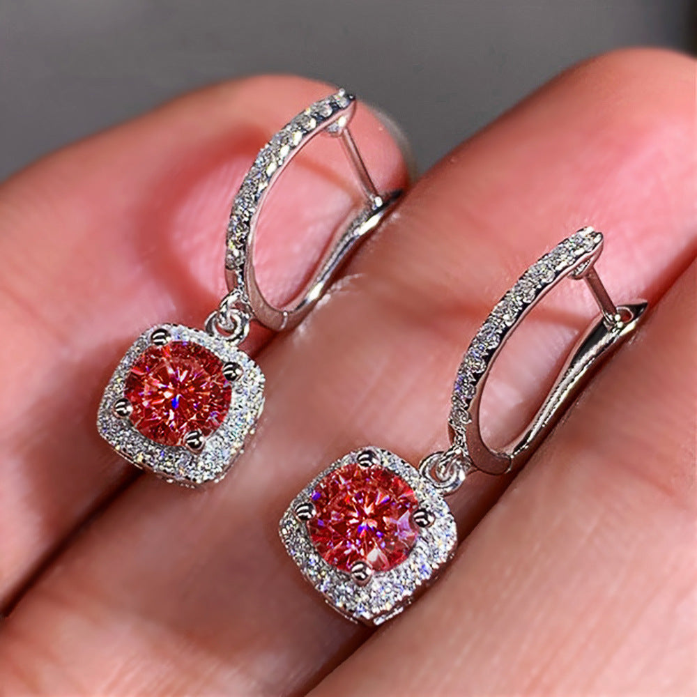 Micro Inlaid Zircon Versatile Earrings