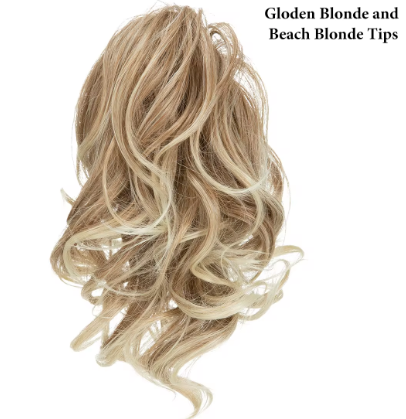 Ponytail Hair Extensions Short Curly Ponytail Natural Wavy Synthetic