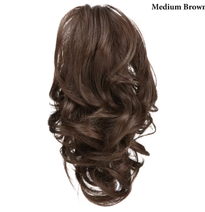 Ponytail Hair Extensions Short Curly Ponytail Natural Wavy Synthetic