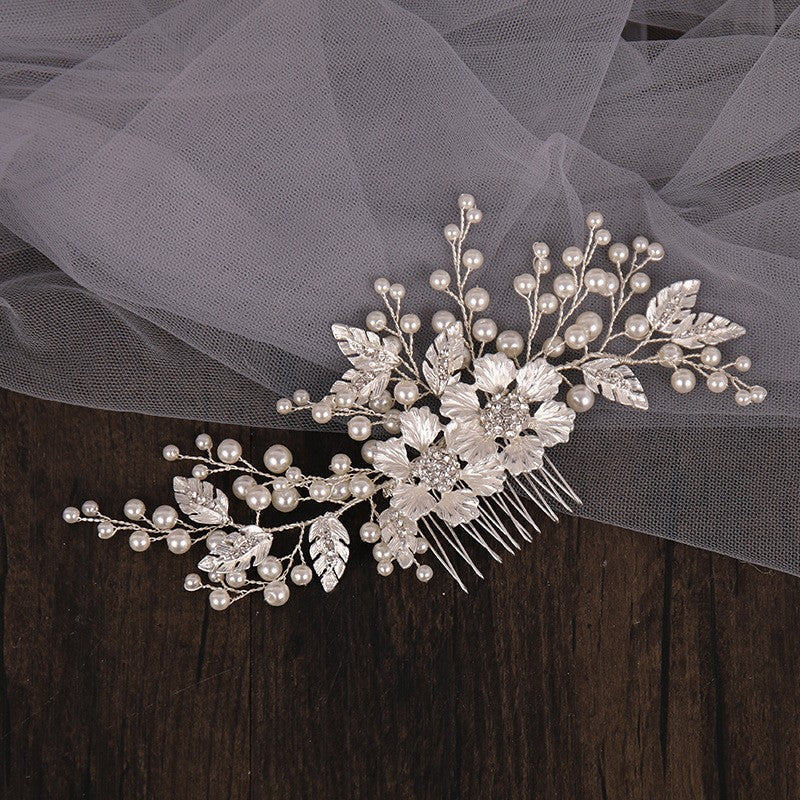 Silver Floral Headpiece