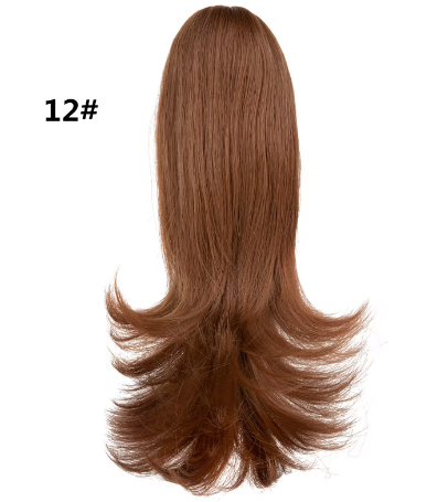 Ponytail 14" Synthetic Heat Resistant Gold Natural Long Curly Tail Wavy Claw In Instant